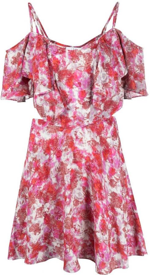IRO Mini-jurk met bloemenprint Rood