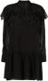 IRO Mini-jurk met vlakken van kant Zwart - Thumbnail 1
