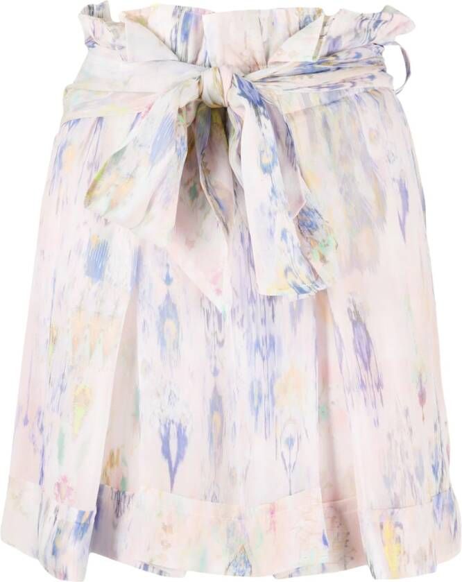 IRO Mini-rok met bloemenprint Roze