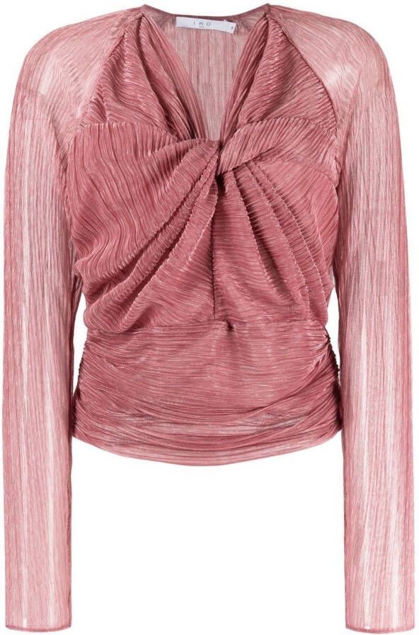 IRO Semi-doorzichtige blouse Roze