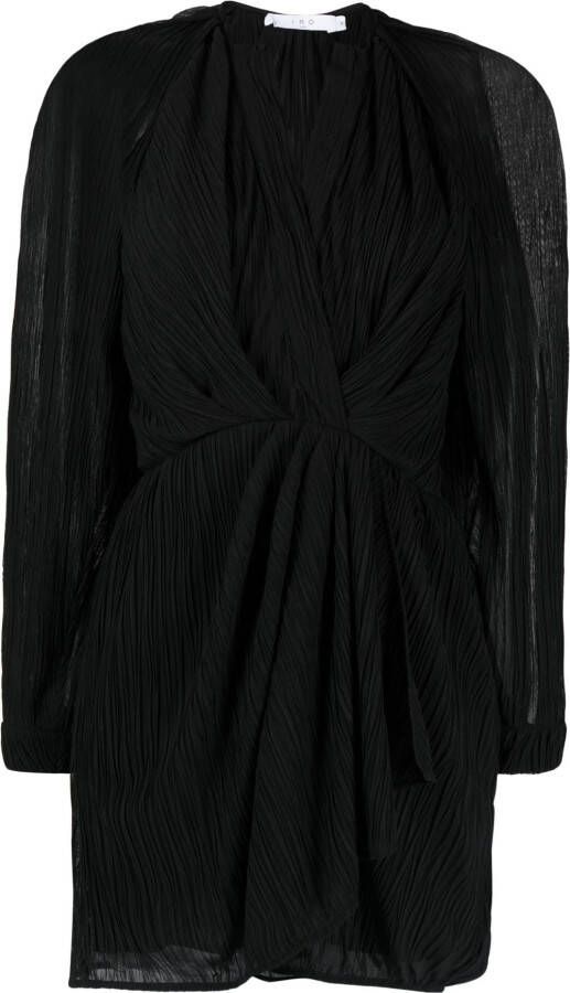 IRO Semi-doorzichtige jurk Zwart