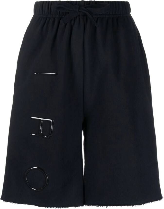IRO Shorts met logoprint Zwart
