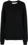 IRO Intarsia sweater Zwart - Thumbnail 1