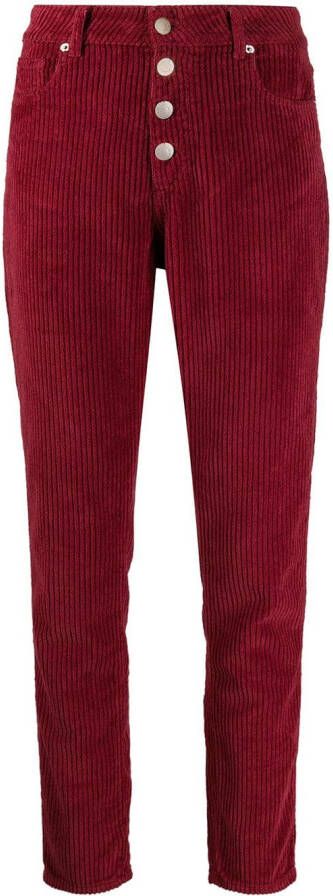 IRO Straight broek Rood
