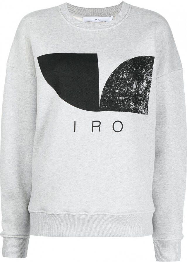 IRO Sweater met print Grijs