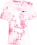 IRO T-shirt met logopatch Roze - Thumbnail 1