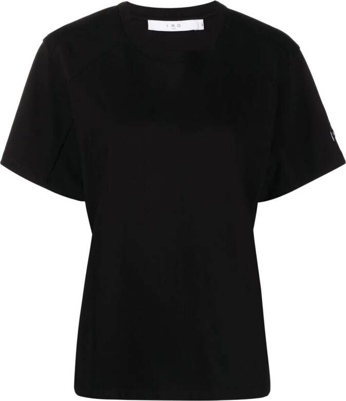 IRO T-shirt met logopatch Zwart