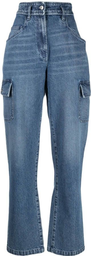 IRO Jeans met toelopende pijpen Blauw