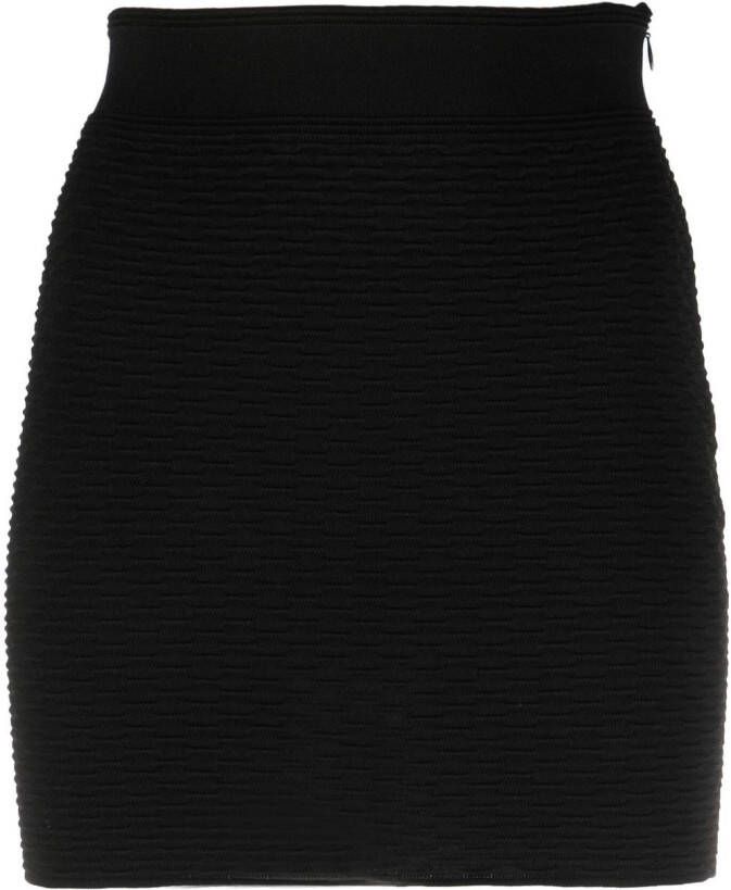 IRO Mini-rok met textuur Zwart