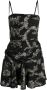 IRO Mini-jurk met bloemenprint Zwart - Thumbnail 1
