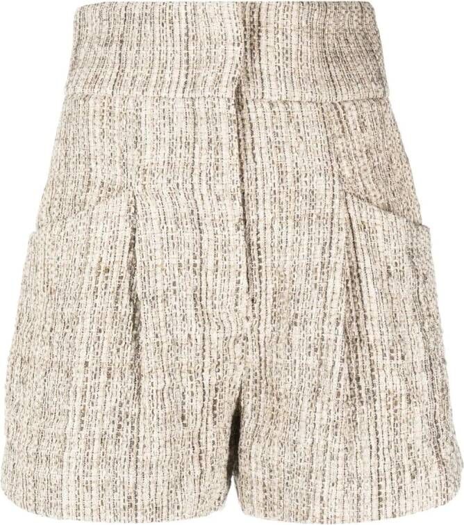 IRO Tweed shorts Beige