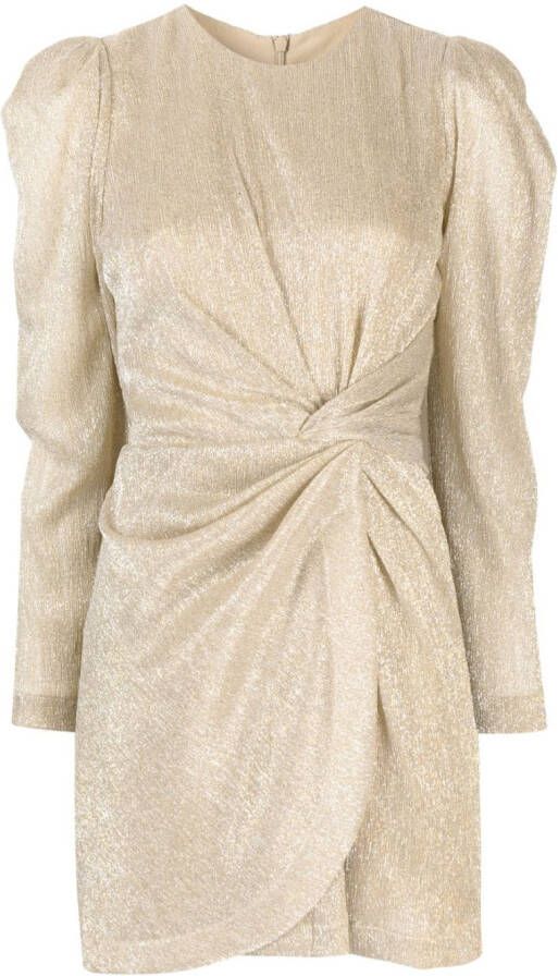 IRO Mini-jurk met strikdetail Goud