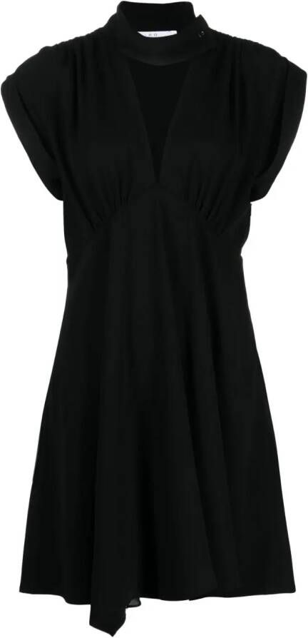 IRO Gedrapeerde mini-jurk Zwart