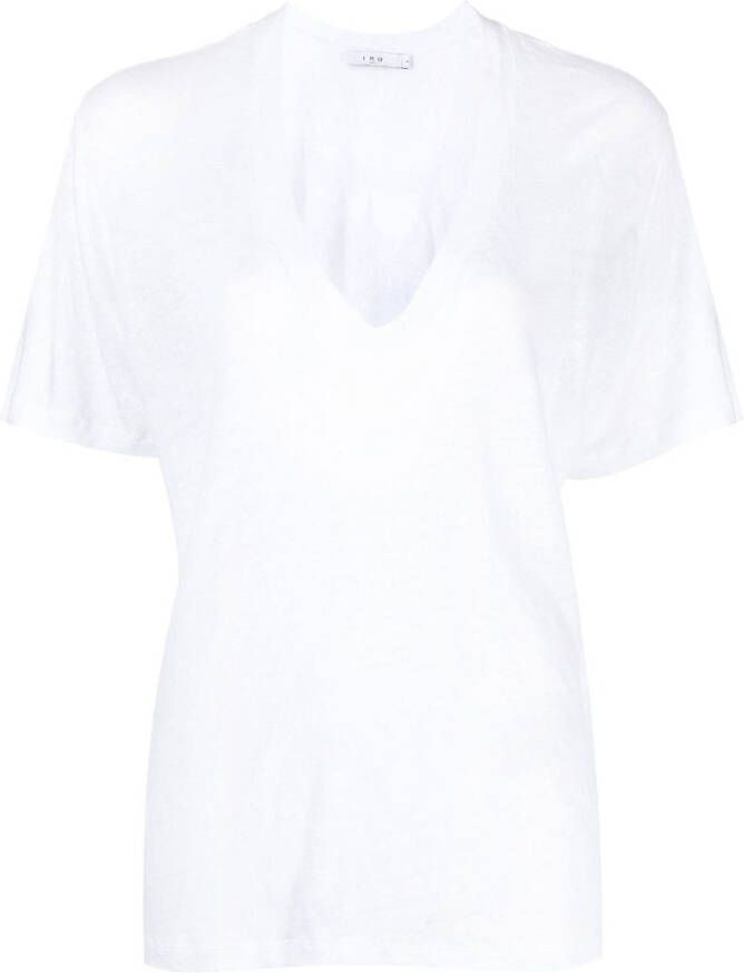 IRO T-shirt met V-hals Wit