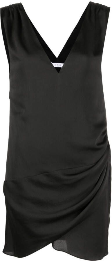 IRO Mini-jurk met V-hals Zwart