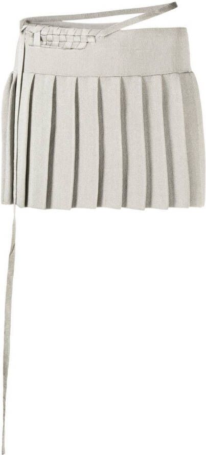 Isa Boulder Geweven mini-rok Zilver