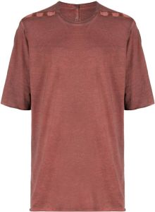 Isaac Sellam Experience T-shirt met contrasterende afwerking Rood