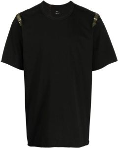 Isaac Sellam Experience T-shirt met banddetails Zwart