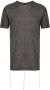 Isaac Sellam Experience T shirt met banddetail heren katoen S Grijs - Thumbnail 1