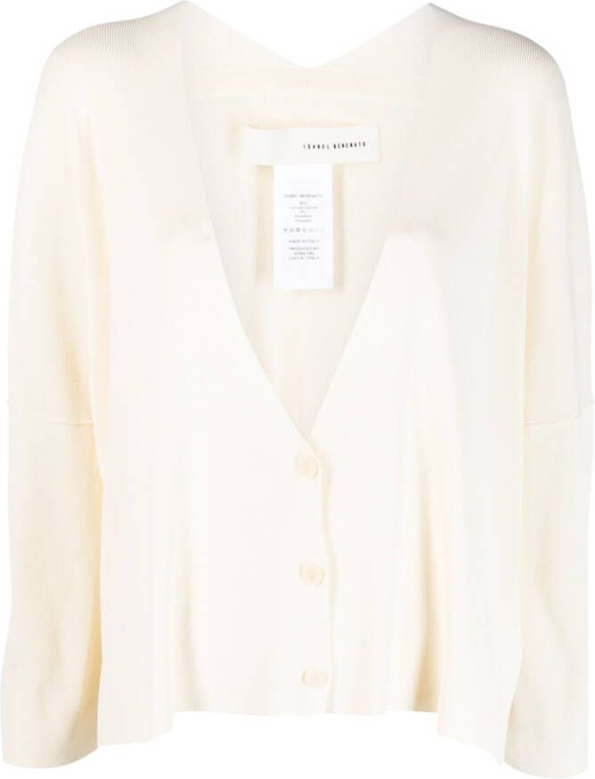 Isabel Benenato Vest met V-hals Beige