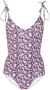 ISABEL MARANT Badpak met bloemenprint Wit - Thumbnail 1