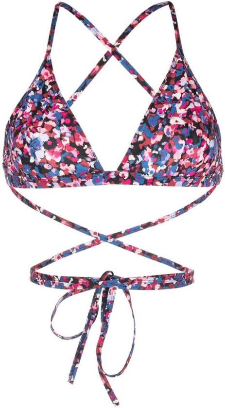 ISABEL MARANT Bikinitop met abstracte print Roze