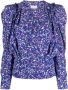 ISABEL MARANT Blouse met pofmouwen Blauw - Thumbnail 1