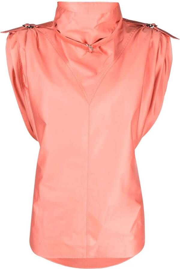 ISABEL MARANT Blouse met trechterhals Roze