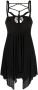 ISABEL MARANT Mini-jurk met macramé detail Zwart - Thumbnail 1