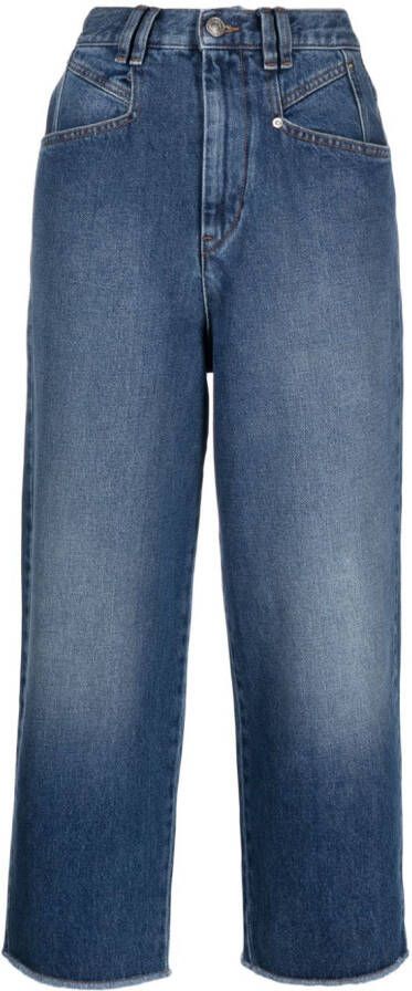 ISABEL MARANT Dilali cropped jeans Blauw