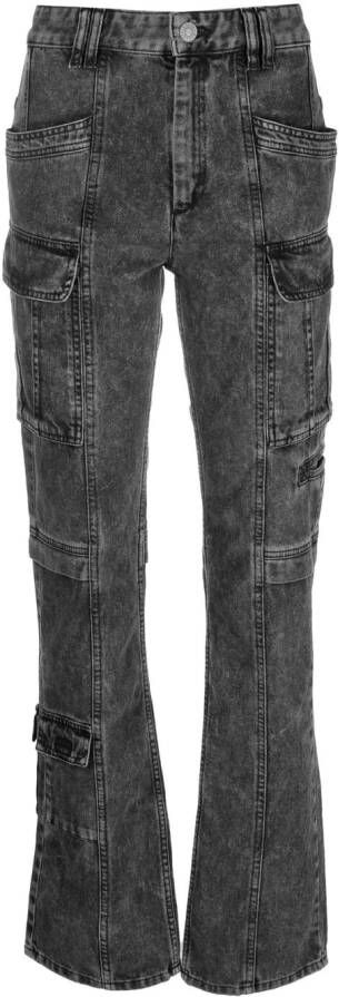 ISABEL MARANT Gerafelde jeans Zwart