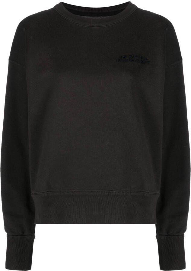 ISABEL MARANT Sweater met geborduurd logo Zwart