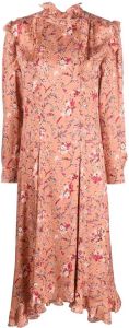 Isabel Marant Étoile Midi-jurk met bloemenprint Roze