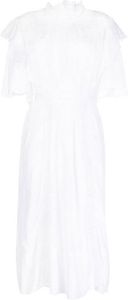 Isabel Marant Étoile Midi-jurk met afwerking van kant Wit