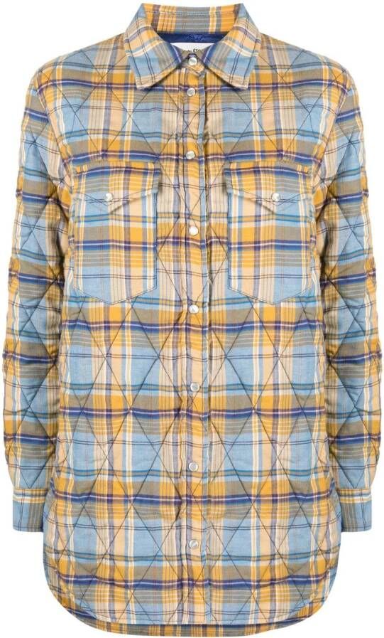 MARANT ÉTOILE Geruit shirtjack Blauw