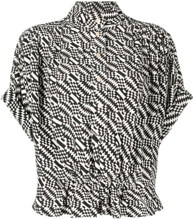 MARANT ÉTOILE Blouse met print Zwart