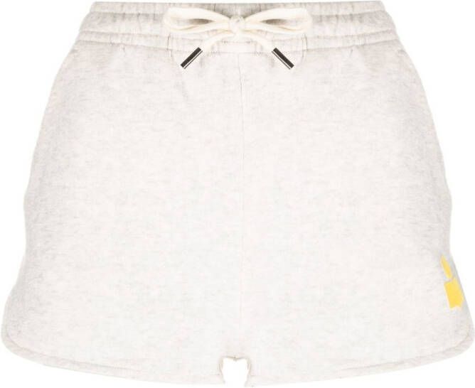 MARANT ÉTOILE Trainingsshorts met logoprint Beige