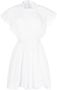 MARANT ÉTOILE Mini-jurk met afwerking van kant Wit - Thumbnail 1