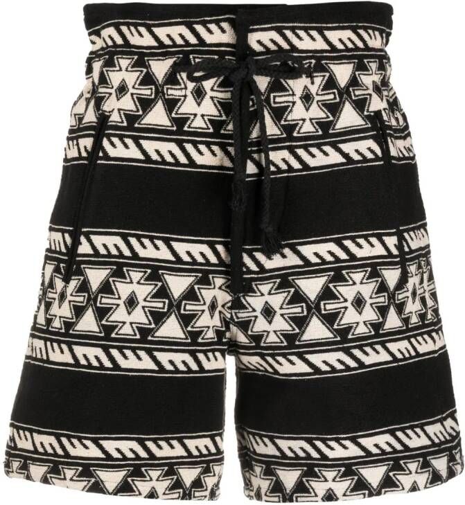 MARANT ÉTOILE Shorts met gestrikte taille Zwart