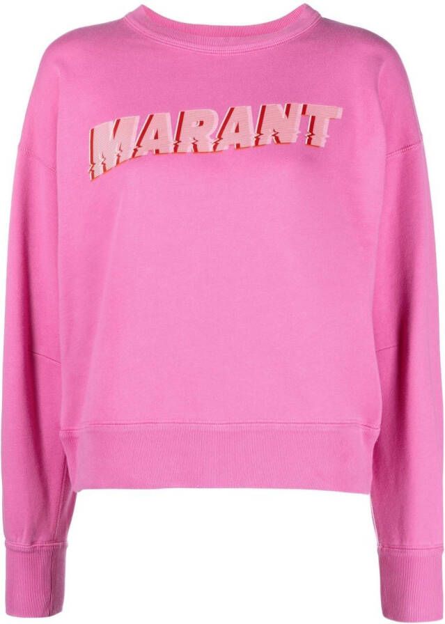 MARANT ÉTOILE Sweater met print Roze