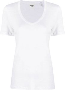 Isabel Marant Étoile T-shirt met diepe ronde hals Wit