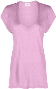 Isabel Marant Étoile T-shirt met V-hals Roze