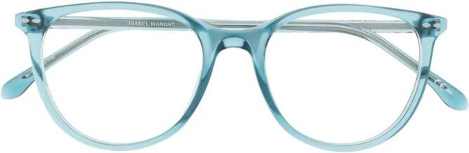 Isabel Marant Eyewear Bril met rond montuur Blauw