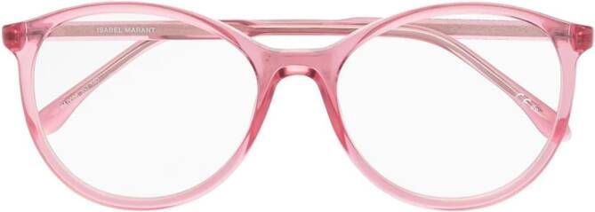 Isabel Marant Eyewear Bril met rond montuur Roze
