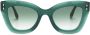 Isabel Marant Eyewear Zonnebril met cat-eye montuur Groen - Thumbnail 1