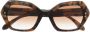 Isabel Marant Eyewear Zonnebril met montuur van schildpadschild design Bruin - Thumbnail 1