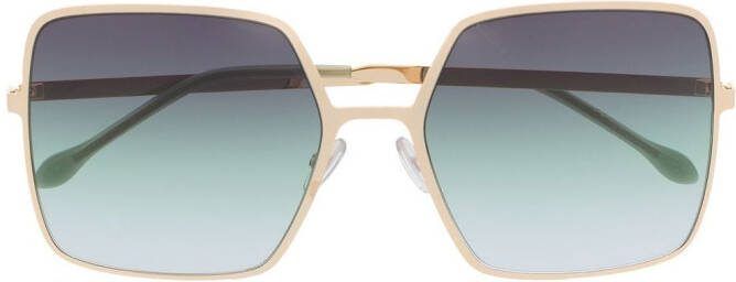 Isabel Marant Eyewear Zonnebril met oversized montuur Goud