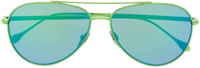 Isabel Marant Eyewear Milo zonnebril met piloten montuur Groen