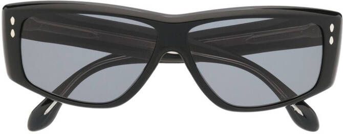 Isabel Marant Eyewear Zonnebril met rechthoekig montuur Zwart