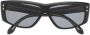 Isabel Marant Eyewear Zonnebril met rechthoekig montuur Zwart - Thumbnail 1